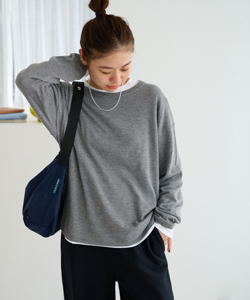 JOURNAL STANDARD relume（ジャーナルスタンダード　レリューム）の「《追加3》［2枚セット］3WAYレイヤードニットプルオーバー（ニット/セーター・レディース・ブラウン/グレー/ブラック/ピンク・FREE）」の17枚目の写真