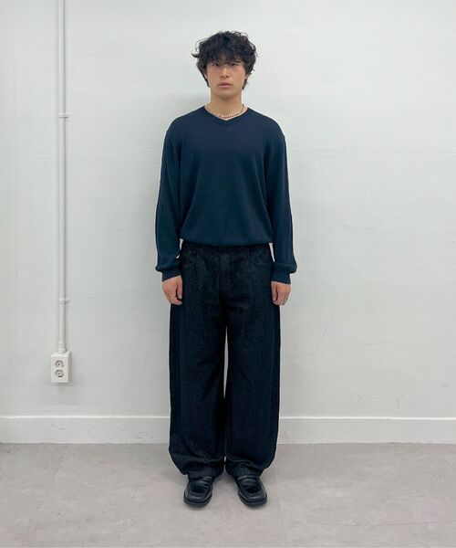 Millo Archive（ミロ アーカイブ）の「リフレクトカーブドローパンツ [インディゴブラック]（デニムパンツ・メンズ・その他・MEDIUM/LARGE/X-LARGE/SMALL）」の14枚目の写真