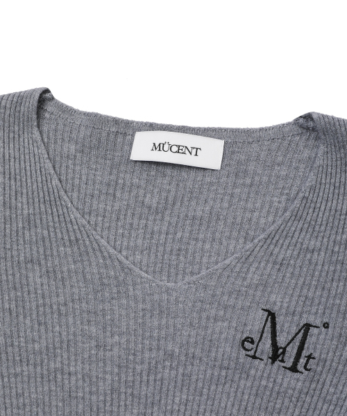 MUCENT(ムセント)の「マドルVネッククロップリブニット(3カラー)(ニット/セーター・レディース・ブラック/グレー/アイボリー・FREE)」の16枚目の写真