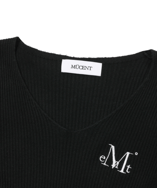 MUCENT(ムセント)の「マドルVネッククロップリブニット(3カラー)(ニット/セーター・レディース・ブラック/グレー/アイボリー・FREE)」の11枚目の写真