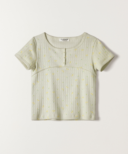 TTUDEMENT(トュードメント)の「BLOOMING FLOWER TEE MINT(Tシャツ/カットソー・レディース・その他・SMALL/MEDIUM)」の3枚目の写真
