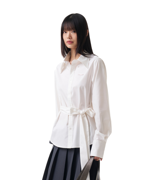 IUGAMAKARAS(イウガマカラス)の「Tied Shirts (White)(シャツ/ブラウス・レディース・その他・FREE)」の7枚目の写真