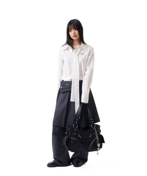 IUGAMAKARAS(イウガマカラス)の「Tied Shirts (White)(シャツ/ブラウス・レディース・その他・FREE)」の11枚目の写真