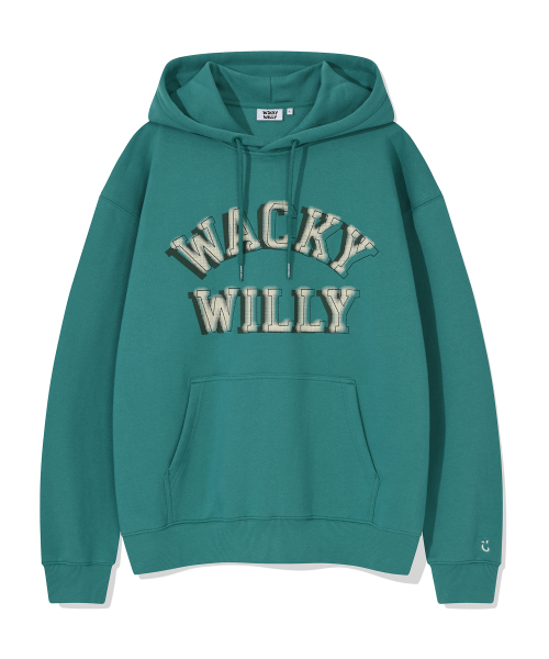 Wacky WiLLy(ワッキーウィリー)の「レタリンググラフィックフードグリーン(パーカー・レディース・その他・SMALL/MEDIUM/LARGE/X-LARGE)」の2枚目の写真
