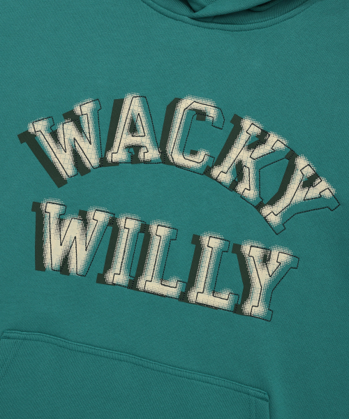 Wacky WiLLy(ワッキーウィリー)の「レタリンググラフィックフードグリーン(パーカー・レディース・その他・SMALL/MEDIUM/LARGE/X-LARGE)」の5枚目の写真