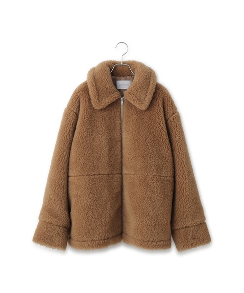 ADAM ET ROPE'（アダムエロペ）の「スウィッチングボアブルゾン（ブルゾン・レディース・イエロー系その他3/グリーン系その他3・FREE）」の13枚目の写真