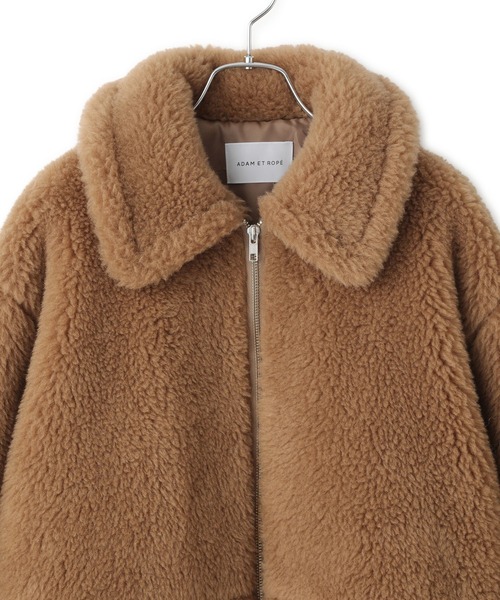 ADAM ET ROPE'（アダムエロペ）の「スウィッチングボアブルゾン（ブルゾン・レディース・イエロー系その他3/グリーン系その他3・FREE）」の15枚目の写真