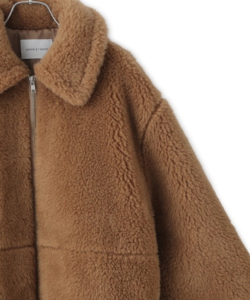 ADAM ET ROPE'（アダムエロペ）の「スウィッチングボアブルゾン（ブルゾン・レディース・イエロー系その他3/グリーン系その他3・FREE）」の17枚目の写真