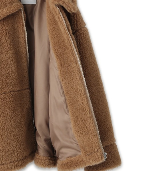 ADAM ET ROPE'（アダムエロペ）の「スウィッチングボアブルゾン（ブルゾン・レディース・イエロー系その他3/グリーン系その他3・FREE）」の21枚目の写真