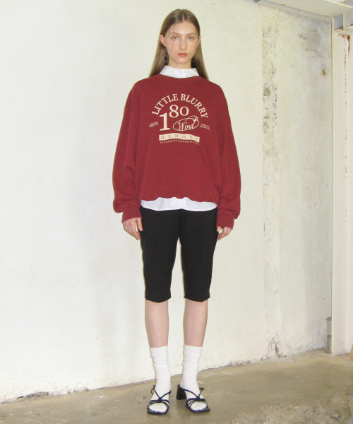 SINOON（シヌーン）の「LITTLE BLURRY SWEATSHIRT (RED)（スウェット・レディース・その他・FREE）」の2枚目の写真