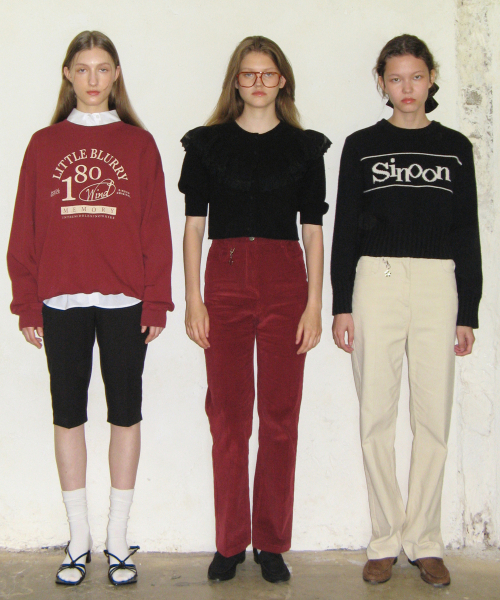 SINOON（シヌーン）の「LITTLE BLURRY SWEATSHIRT (RED)（スウェット・レディース・その他・FREE）」の4枚目の写真