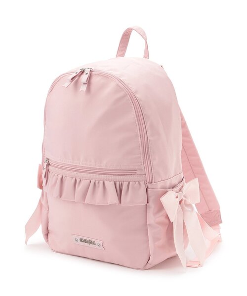 メゾピアノママ】フリルリボン マザーズリュック容量約20L（バック