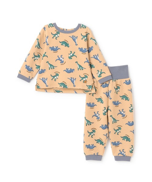 petit main(プティマイン)の「BOYSキルティングパジャマ(セットアップ・キッズ・アイボリー/エメラルド/ベージュ・80cm/110cm/100cm/90cm/120cm/130cm)」の9枚目の写真