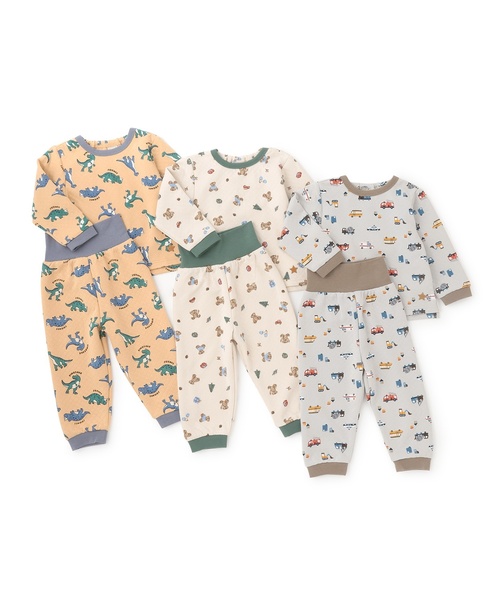 petit main(プティマイン)の「BOYSキルティングパジャマ(セットアップ・キッズ・アイボリー/エメラルド/ベージュ・80cm/110cm/100cm/90cm/120cm/130cm)」の15枚目の写真