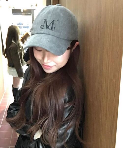 MUCENT(ムセント)の「シグネチャーボールキャップ(ダインググレーデニム)(キャップ・レディース・グレー系・FREE)」の9枚目の写真