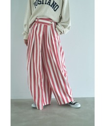 marjour | STRIPED WRAP WIDE PANTS(その他パンツ)