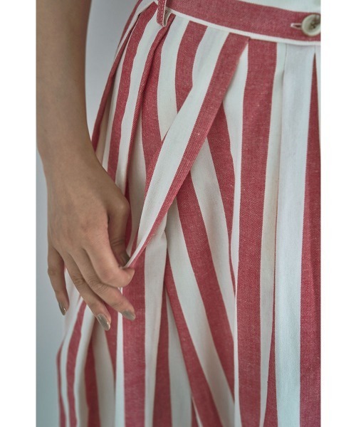 marjour(マージュール)の「STRIPED WRAP WIDE PANTS(その他パンツ・レディース・レッド・M)」の22枚目の写真
