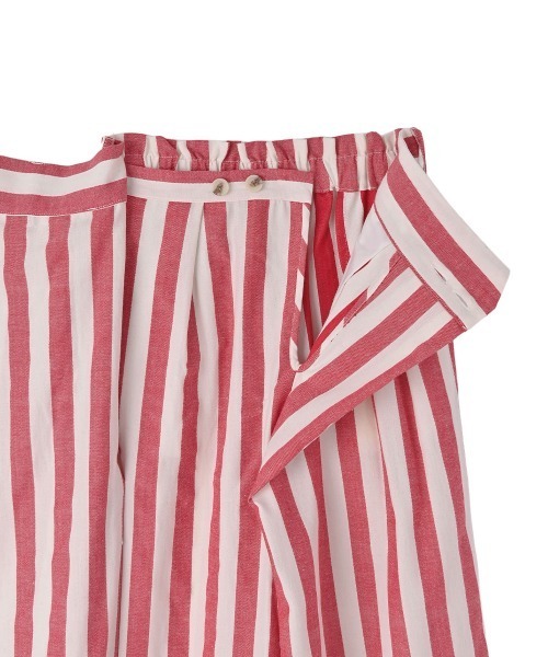 marjour(マージュール)の「STRIPED WRAP WIDE PANTS(その他パンツ・レディース・レッド・M)」の16枚目の写真
