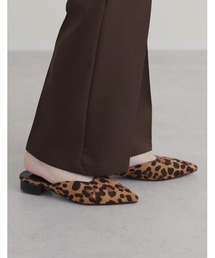 Re:EDIT | ポインテッドトゥローヒールミュール(パンプス)