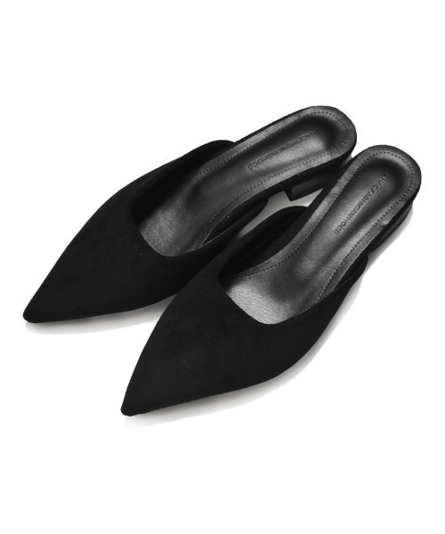 Re:EDIT（リエディ）の「ポインテッドトゥローヒールミュール（パンプス・レディース・ブラック/レオパード・SMALL/MEDIUM/LARGE/X-LARGE）」の7枚目の写真