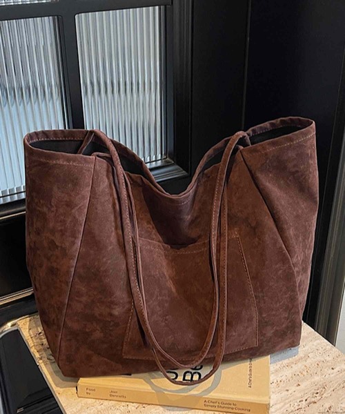 TONE SELECT GOODS(トーンセレクトグッズ)の「Liaa/スエード 大容量 トートバッグ A18721(トートバッグ・レディース・ブラウン/ダークブラウン/ブラック・FREE)」の6枚目の写真