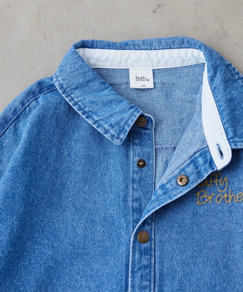 Fluffy BROTHERS(フラッフィーブラザーズ)の「長袖シャツ(大人サイズ)(シャツ/ブラウス・メンズ・ブラウン系カモフラージュ/ブルーグレー・M/L/XL)」の16枚目の写真
