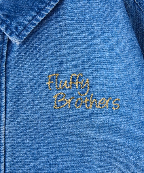 Fluffy BROTHERS(フラッフィーブラザーズ)の「長袖シャツ(大人サイズ)(シャツ/ブラウス・メンズ・ブラウン系カモフラージュ/ブルーグレー・M/L/XL)」の17枚目の写真