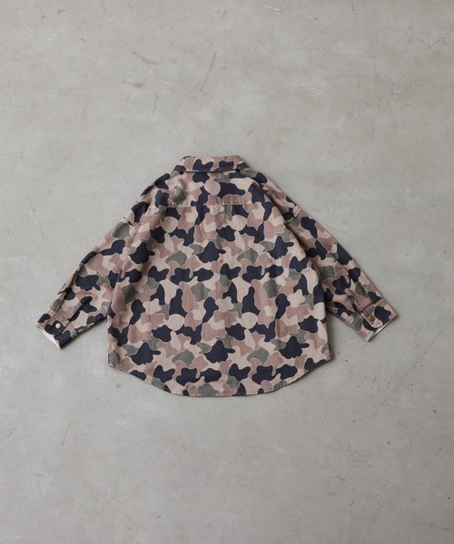 Fluffy BROTHERS(フラッフィーブラザーズ)の「長袖シャツ(大人サイズ)(シャツ/ブラウス・メンズ・ブラウン系カモフラージュ/ブルーグレー・M/L/XL)」の20枚目の写真