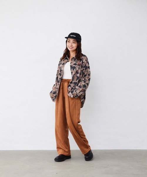 Fluffy BROTHERS(フラッフィーブラザーズ)の「長袖シャツ(大人サイズ)(シャツ/ブラウス・メンズ・ブラウン系カモフラージュ/ブルーグレー・M/L/XL)」の8枚目の写真