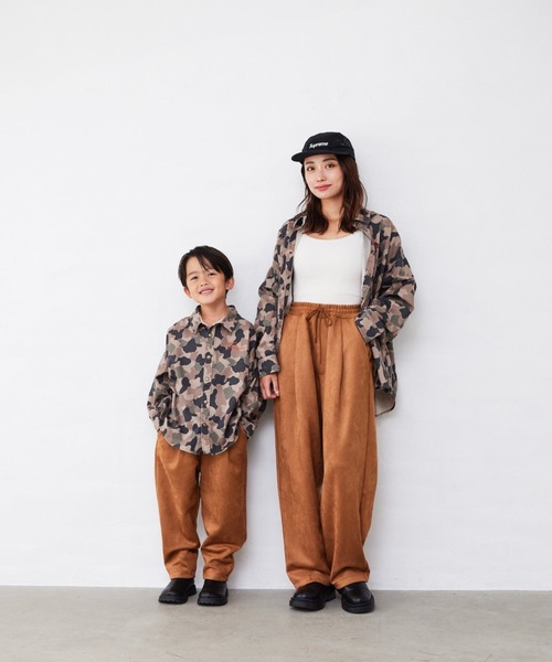 Fluffy BROTHERS(フラッフィーブラザーズ)の「長袖シャツ(大人サイズ)(シャツ/ブラウス・メンズ・ブラウン系カモフラージュ/ブルーグレー・M/L/XL)」の10枚目の写真