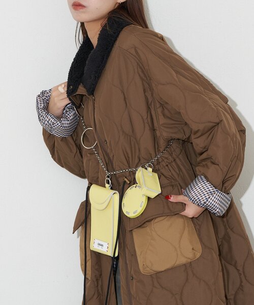 GRAIN(グレイン)の「【GRAIN/グレイン】ヴィンテージマルチセットチェーンショルダーバッグ(ショルダーバッグ・レディース・ブラウン/レッド/イエロー・FREE)」の9枚目の写真