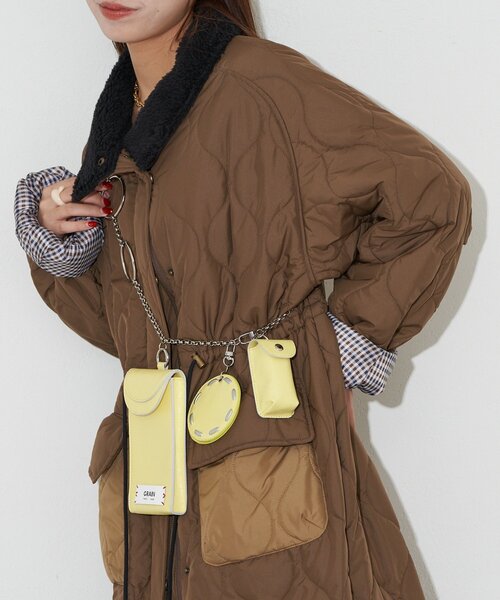 GRAIN(グレイン)の「【GRAIN/グレイン】ヴィンテージマルチセットチェーンショルダーバッグ(ショルダーバッグ・レディース・ブラウン/レッド/イエロー・FREE)」の10枚目の写真