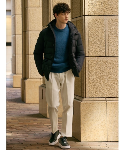 AOURE(アウール)の「ストレッチダウン(ダウンジャケット/コート・メンズ・ブラック/アイボリー・SMALL/MEDIUM/LARGE/X-LARGE)」の5枚目の写真