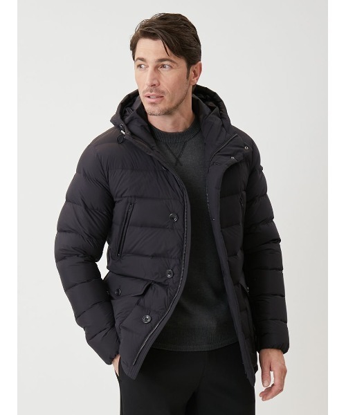 AOURE(アウール)の「ストレッチダウン(ダウンジャケット/コート・メンズ・ブラック/アイボリー・SMALL/MEDIUM/LARGE/X-LARGE)」の6枚目の写真