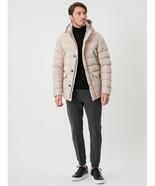 AOURE(アウール)の「ストレッチダウン(ダウンジャケット/コート・メンズ・ブラック/アイボリー・SMALL/MEDIUM/LARGE/X-LARGE)」の19枚目の写真