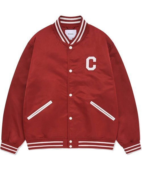 COVERNAT(カバーナット)の「Cロゴバスティジャケットディープレッド(スタジャン・レディース・その他・MEDIUM/SMALL/X-LARGE/X-SMALL/XX-LARGE/LARGE)」の1枚目の写真