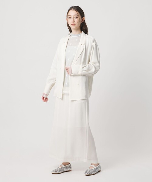 チュールフラワー カットソー ‐ウォッシャブル‐（Tシャツ/カットソー