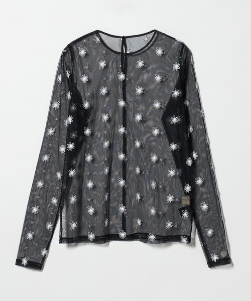 UNITED ARROWS(ユナイテッドアローズ)の「チュールフラワー カットソー ‐ウォッシャブル‐(Tシャツ/カットソー・レディース・その他1/ブラック/オフホワイト・FREE)」の18枚目の写真