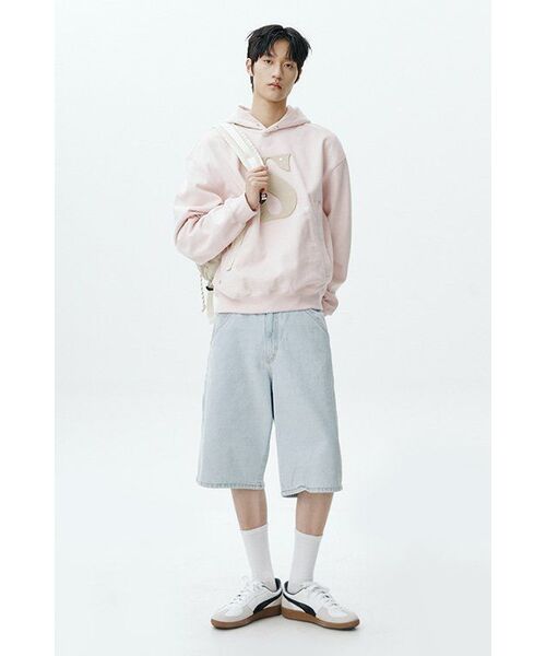 suade（スエード）の「CARPENTER DENIM SHORTS [BLACK]（その他パンツ・レディース・その他・MEDIUM/SMALL/LARGE）」の3枚目の写真