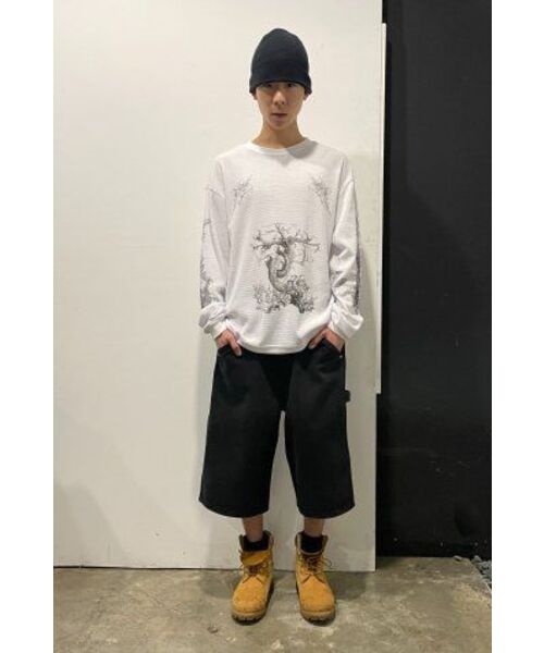suade（スエード）の「CARPENTER DENIM SHORTS [BLACK]（その他パンツ・レディース・その他・MEDIUM/SMALL/LARGE）」の2枚目の写真