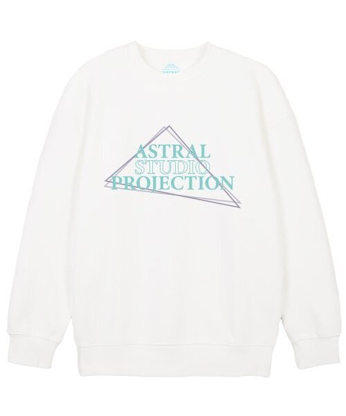 ASTRAL PROJECTION(アストラルプロジェクション)の「トライアングルロゴレタリングルーズフィットスウェット_ホワイト(スウェット・メンズ・その他・MEDIUM/X-LARGE/XX-LARGE/LARGE)」の1枚目の写真