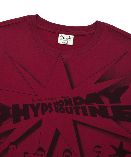 PHYSICAL DEPARTMENT(フィジカル デパートメント)の「カートゥーンバスケットボール半袖Tシャツピンクレッド(Tシャツ/カットソー・レディース・その他・SMALL/LARGE/X-LARGE)」の3枚目の写真