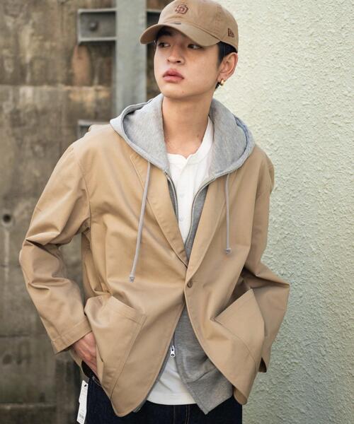 RED KAP(レッドキャップ)の「∴WEGO/別注RED KAPテーラードジャケット(テーラードジャケット・メンズ・ベージュ/ブラック・MEDIUM/LARGE)」の3枚目の写真