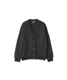 Eliot Garment Dyeing Knit Cardigan Charcoal