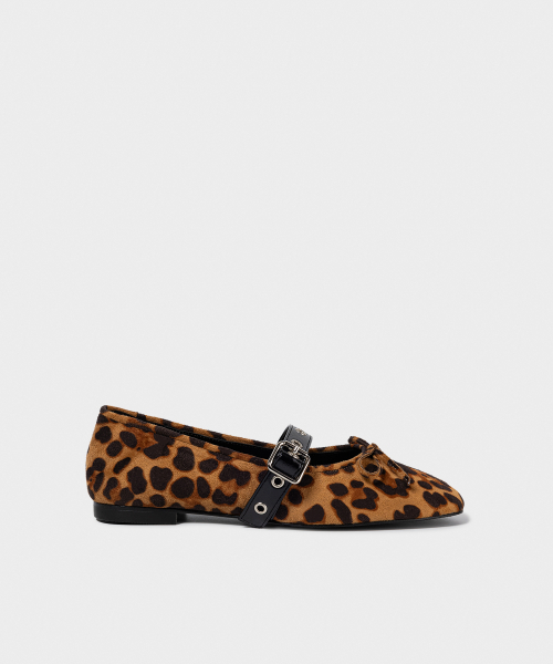KHIHO（キホ）の「BUCKLE STRAP BALLERINA FLAT / LEOPARD（バレエシューズ・レディース・その他・23.5cm/24cm/24.5cm/25cm/23cm）」の8枚目の写真