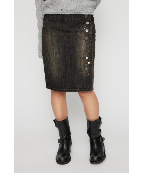VARIOUS BUTTON DENIM スカート（デニムスカート）｜LAGUA GEM