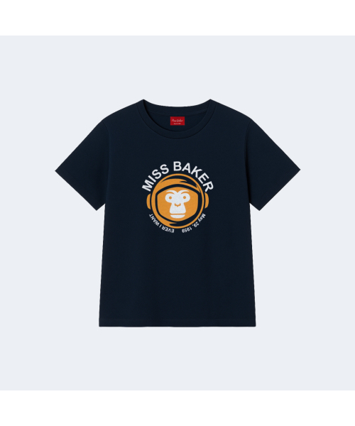 MISS BAKER(ミス ベイカー)の「スペースベイカーTシャツネイビー(Tシャツ/カットソー・レディース・ネイビー・SMALL)」の2枚目の写真