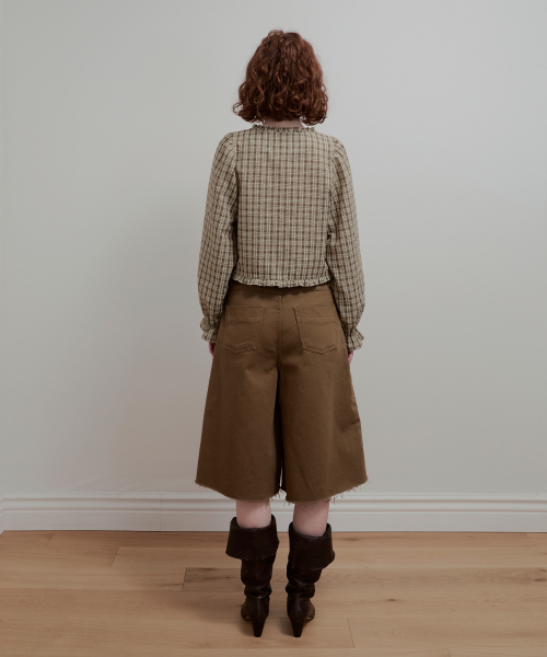 AOPT(アオプト)の「RUFFLE RIBBON BLOUSE - CHECK(シャツ/ブラウス・レディース・その他・SMALL/MEDIUM)」の4枚目の写真