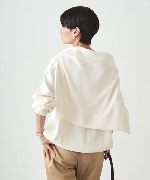 LOUNGEDRESS（ラウンジドレス）の「《セットアイテム》【JAPAN MADE】マルチウェイ肩掛けニット（ストール/ショール・レディース・ピンク/ベージュ/オフホワイト・FREE）」の21枚目の写真
