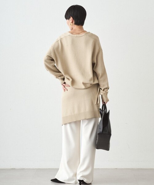 LOUNGEDRESS（ラウンジドレス）の「《セットアイテム》【JAPAN MADE】マルチウェイ肩掛けニット（ストール/ショール・レディース・ピンク/ベージュ/オフホワイト・FREE）」の4枚目の写真